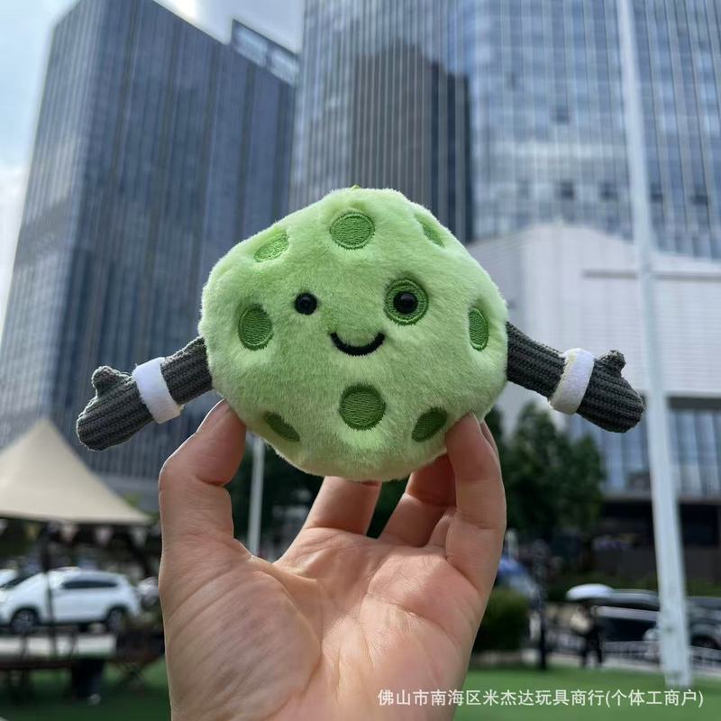 现货卡通趣味运动会球类网球排球足球篮球冰球挂件毛绒玩偶礼品|undefined