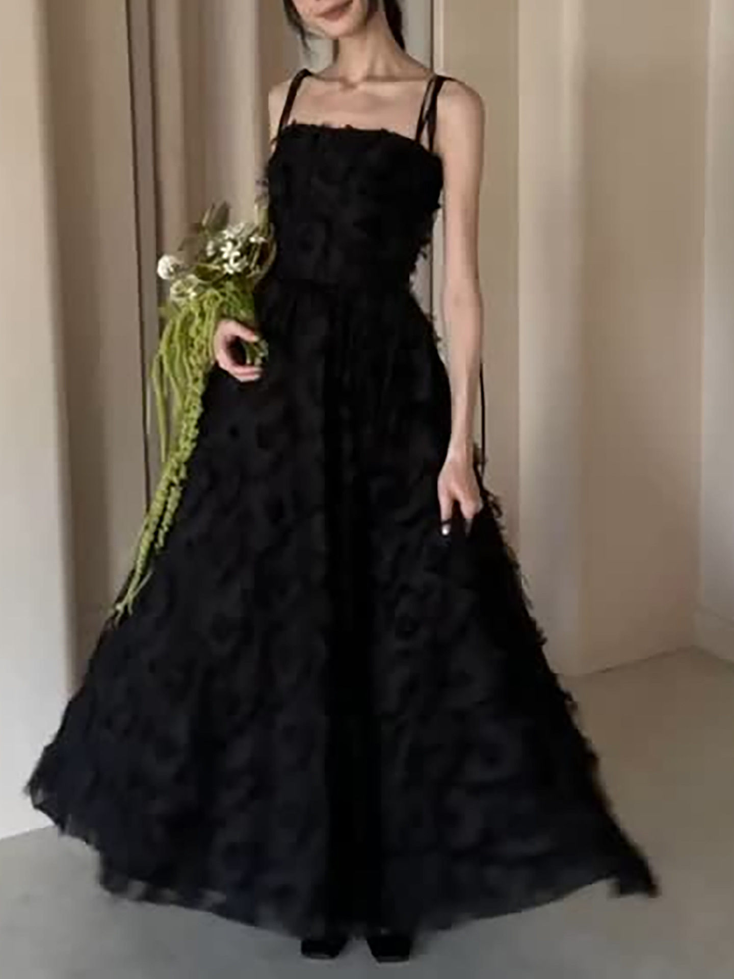 Black sexy evening dress