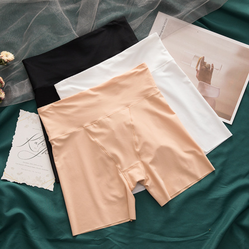 Ice silk breathable safety pants summer anti-exposure women's leggings worn inside and outside women's underwear high waist tummy control