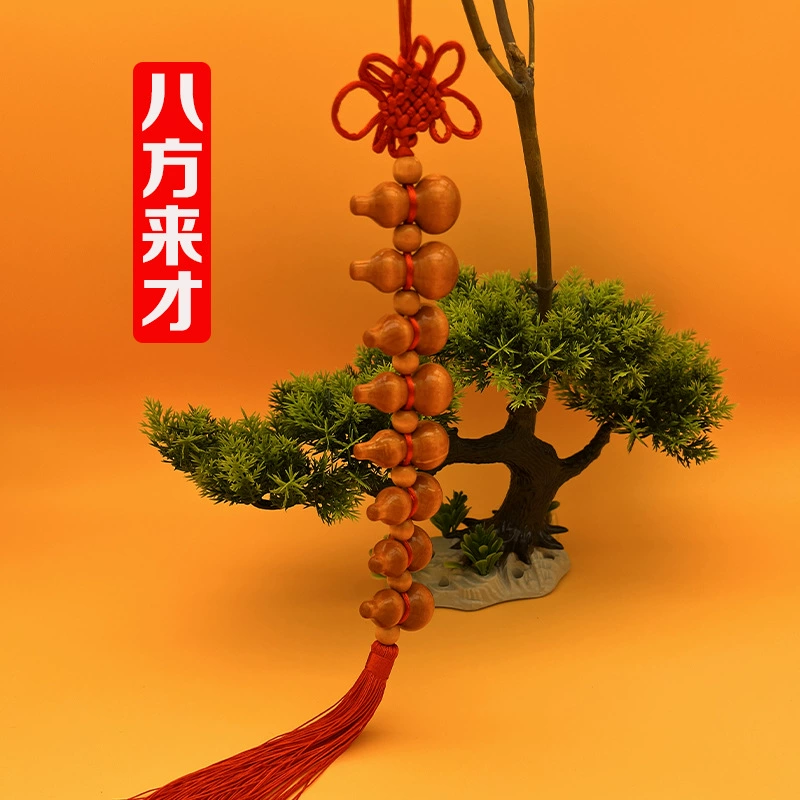 Premium Five Happiness gourds pendant 1 piece - 10 gourds Chinese knot home decor car pendant popular at scenic spots wholesale