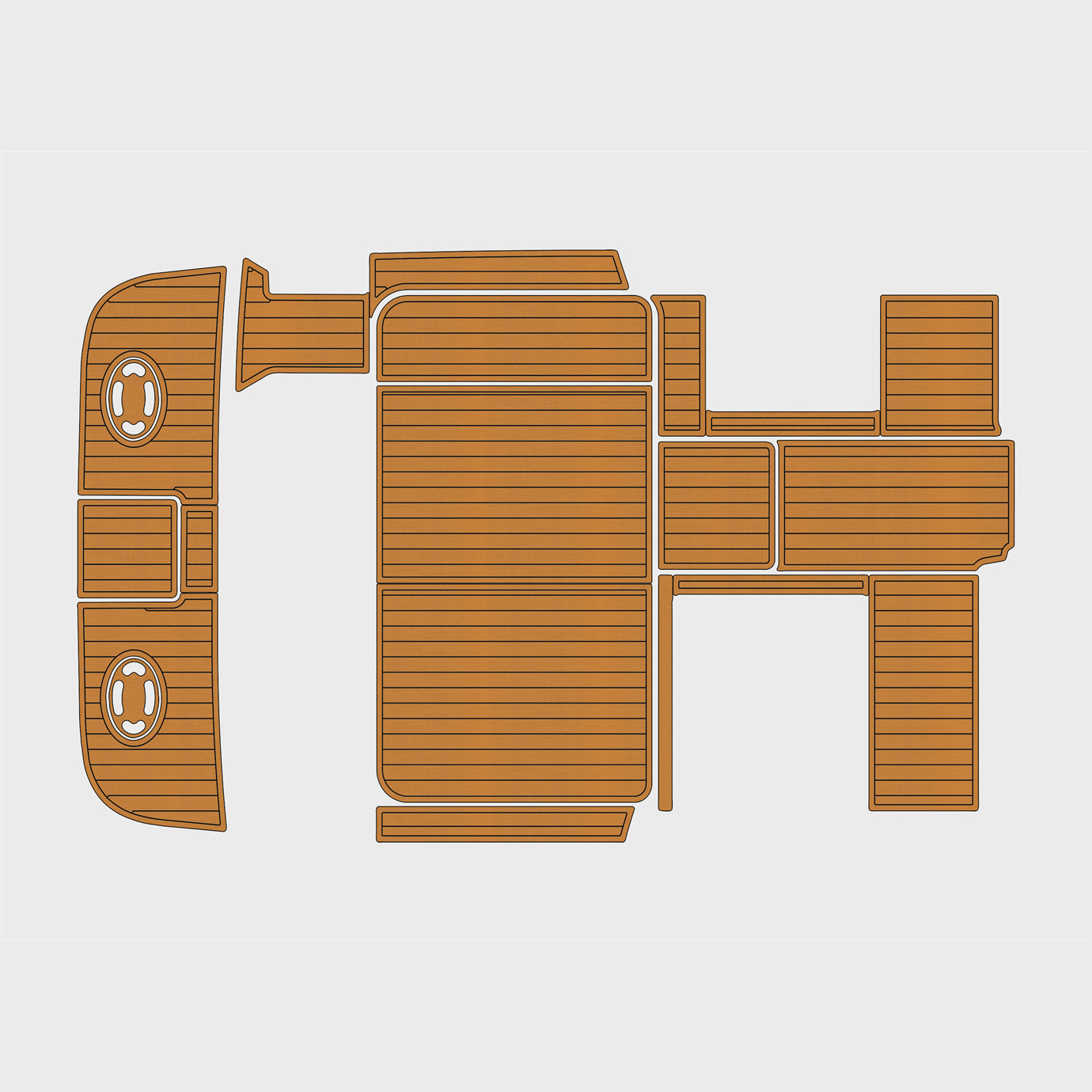 2000-2009 Sea Ray 290 Amberjack EVA Faux Teak Marine Floor