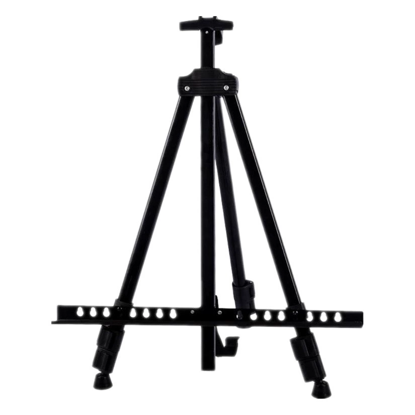 Складной металлический Железный мольберт треугольный мольберт черный эскиз маленький Мольберт Эскиз детский мольберт рекламный стенд