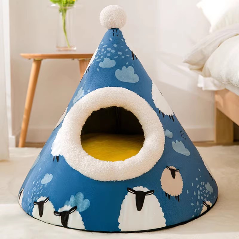 En otoño e invierno, perro grande, perro golden retriever, perro, peluche, oso, nido para gatos, cálido, extraíble y lavable, nido para mascotas universal de cuatro estaciones