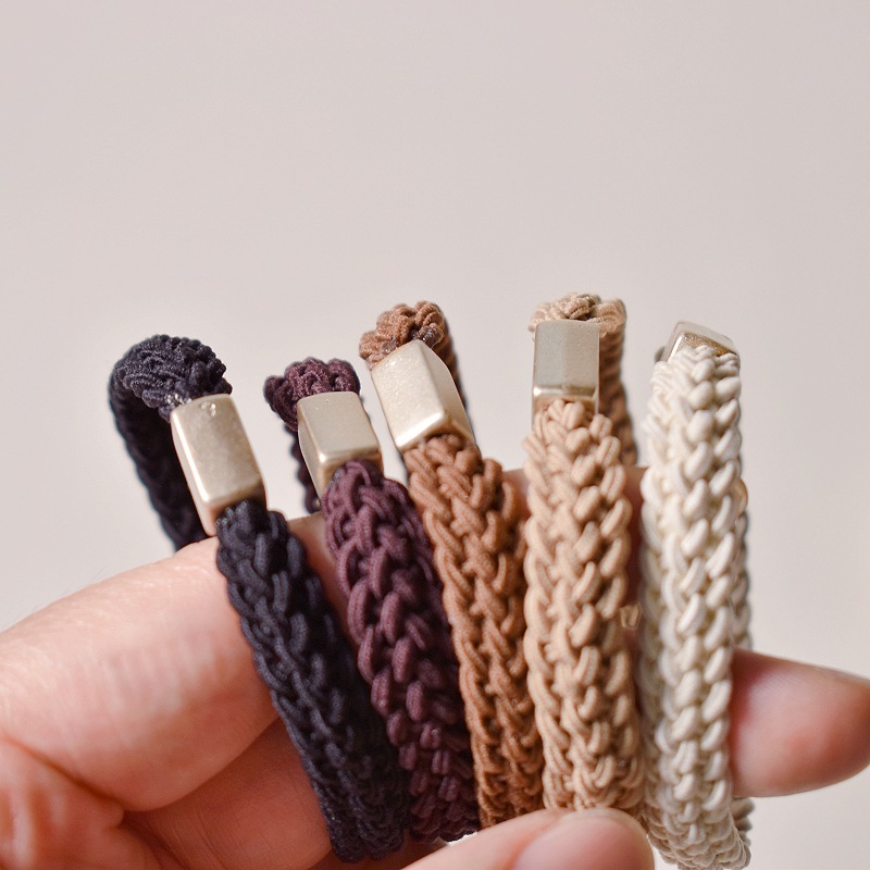 Hair Tie Hair Accessories Type 1 Piece Quantity Simple Style Women's Solid Color Cloth Hair Tie