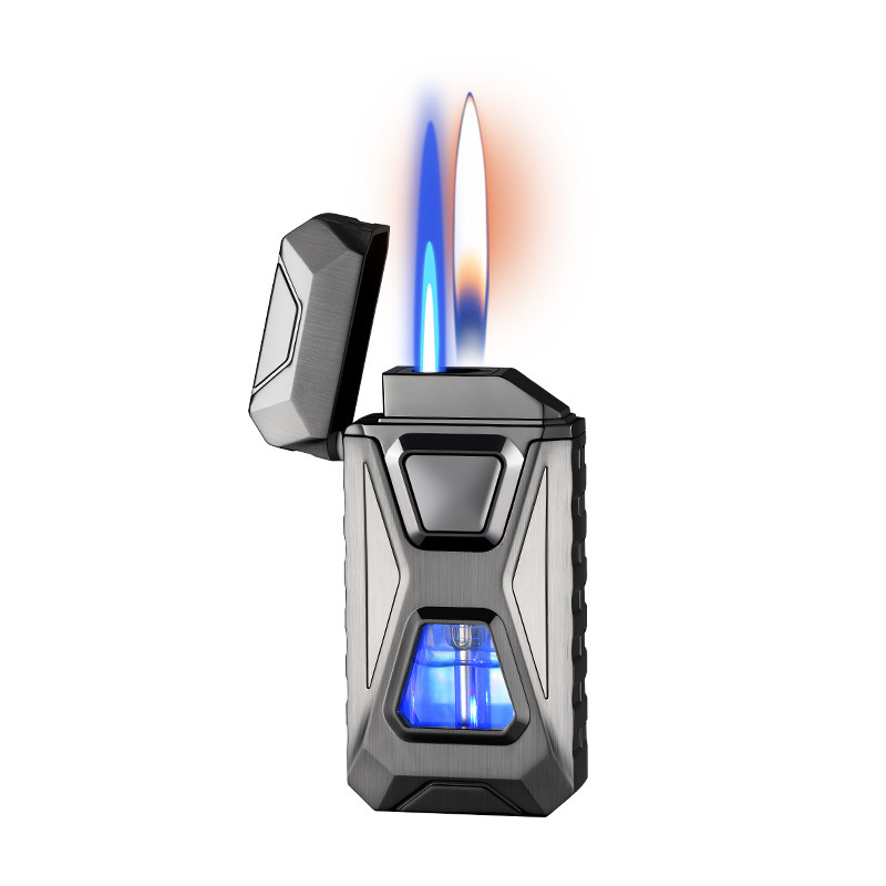 popular Dual-flame Jet Lighter With Smart Voice Control And Sensor Ignition, Four Ignition Modes_voghion.com