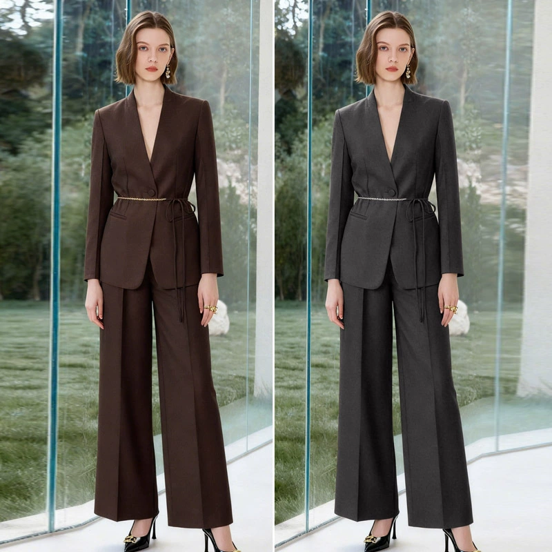 Demi-season fashionable classic suit jacket, trousers, V-neckline, bright catchy style, high-quality style -> Демисезонный модный классический пиджак костюм брюки, V-образный вырез, яркий запоминающийся стиль, стиль высокого качества