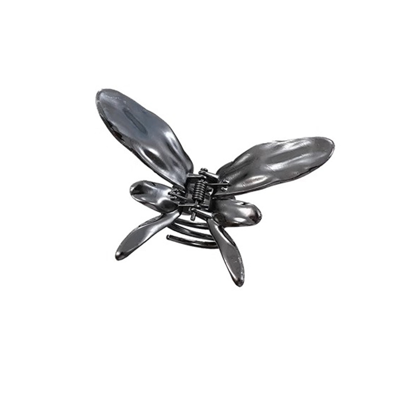 Viento frío mariposa metálica agarrando clip de pescado para mujer pequeña detrás del cerebro 2025 nuevo clip de cabello clip de cabello accesorios para el cabello
