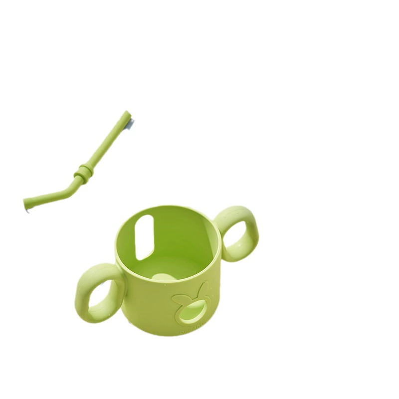 Кружка-стакан для напитков детей Beeshum Rabbit Flying Flying Milk Cup Scerm Glass Straw Cup Baby Drinks Aquatic Drinking Cup