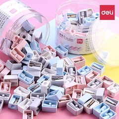 有能なミニ巻筆刀0594シンプルな転筆刀巻筆器漫画模様の鉛筆削り器のアイデアは眉を削ることができる