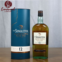 苏格登格兰欧德12年单一麦芽苏格兰威士忌200ml 洋酒 Singleton
