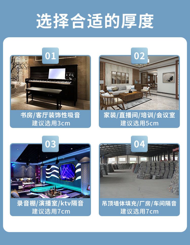 Suitable for Soundproofing Cotton, Sound-Absorbing Cotton, Super Sound-Absorbing Wall, Egg Cotton, Ktv Special Soundproofing Board Artifact, Bedroom Home