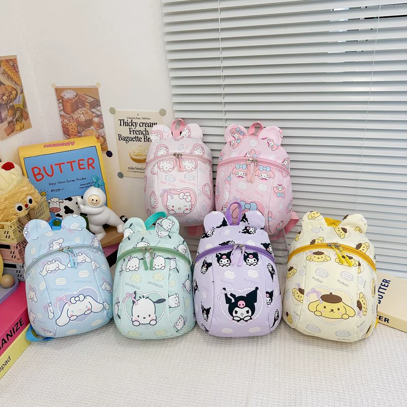 Children's cartoon backpack, card holder, bag for kindergarten, anti-lost, oxford cloth