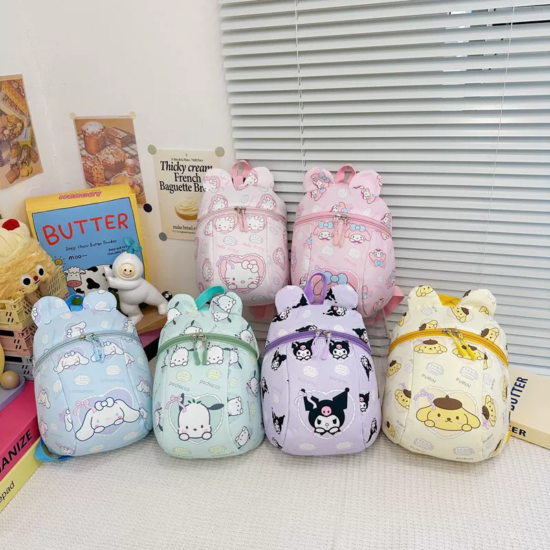 Children's cartoon backpack, card holder, bag for kindergarten, anti-lost, oxford cloth