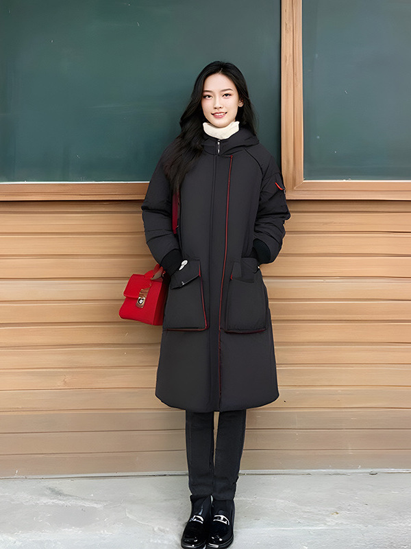 130-320 Plus Size Women's Winter Cotton Outwear 2025 New Slightly Fat mm Reversible Outwear over the Knee Long Outwear