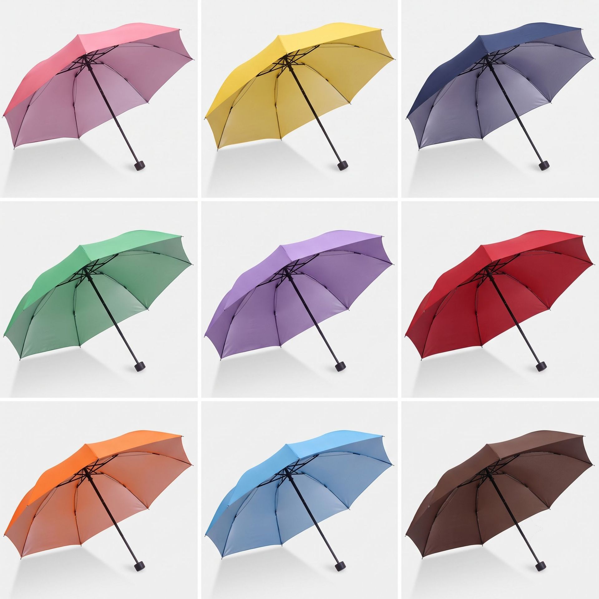 Paraguas Plegable de 5 Secciones Tipo Cápsula Portátil con Protección UV UPF 50+ para Sol y Lluvia image 25