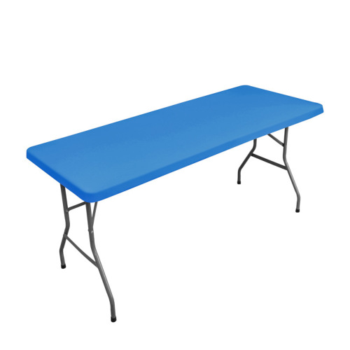 Cross-border elastic tablecloth half pack table cover simple solid color washable outdoor elastic milk silk table cover available for supply