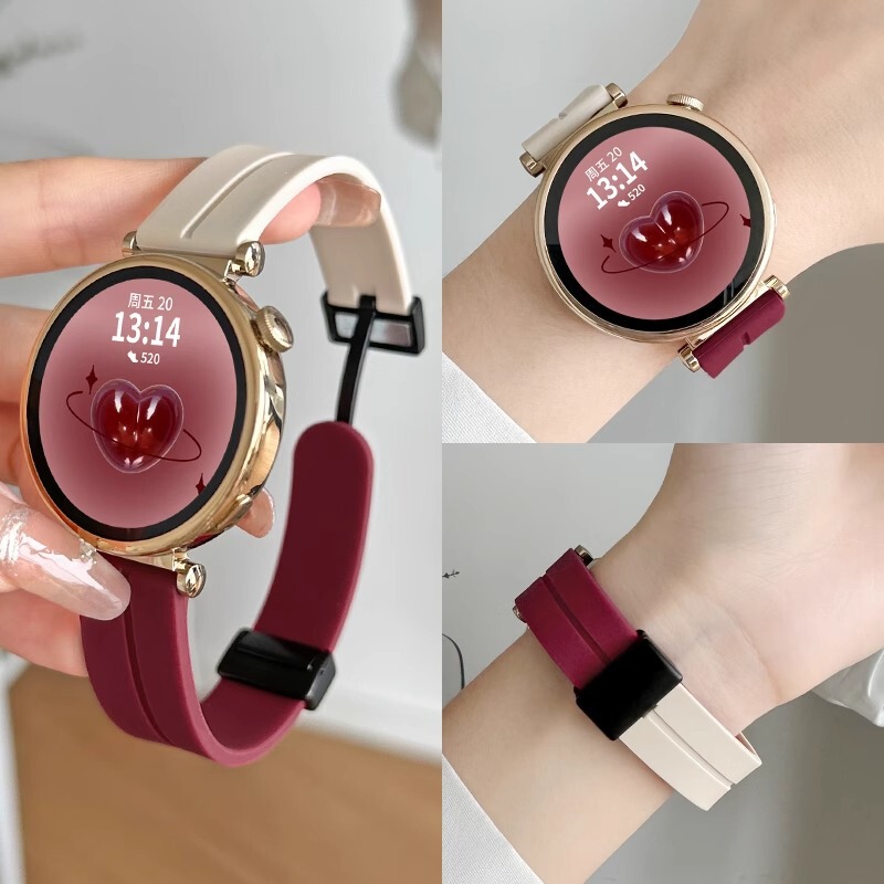 Suitable for Huawei Gt4 Watch Strap, New Gt5/6 Pro Silicone Watch Strap, Watch4/3 Pro Silicone Sports Strap, Gt3