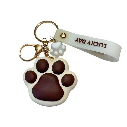 Cartoon Creative Cat Claw Keychain Female Cute Girly Heart Keychain Car Pendant School Bag Pendant Couple Gift