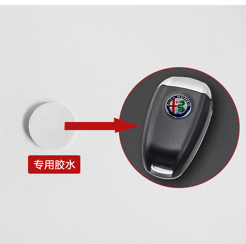 Suitable for Alfa Romeo Key Car Logo Alfa Romeo Decorative Car Sticker 11Mm14Mm18Mm