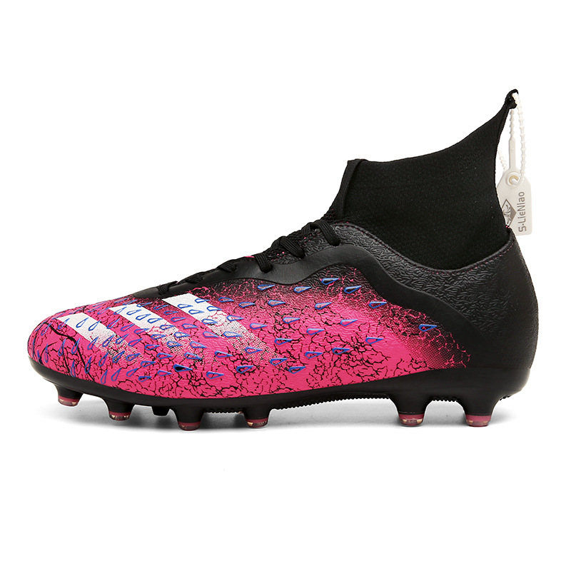 2022 transfronterizo más el tamaño Nuevo FGTF transpirable de los hombres de alta superior de uñas largas y cortas zapatos de fútbol zapatos de entrenamiento de hierba zapatos de fútbol