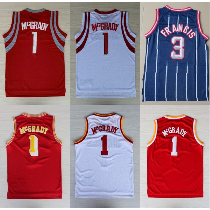 Basketball Jersey Rockets 1 # Mcgrady Embroidery Basketball Jersey Rockets Jersey Support Dropshipping