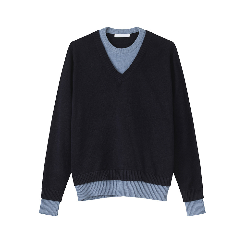 MTLCLOTHES Hombres| Coreana capa de doble estilo chaqueta casual de manga larga camisa de punto