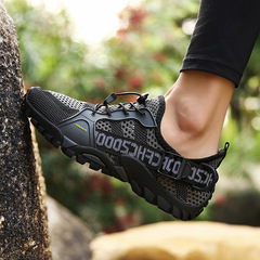 大碼跨境夏季透氣運動休閒鞋戶外登山鏤空網布男士徒步鞋源頭