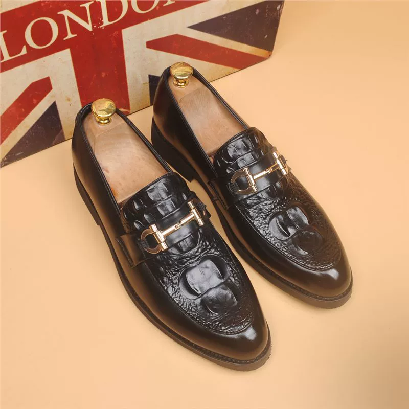 Мужская новая деловая повседневная дышащая кожаная обувь