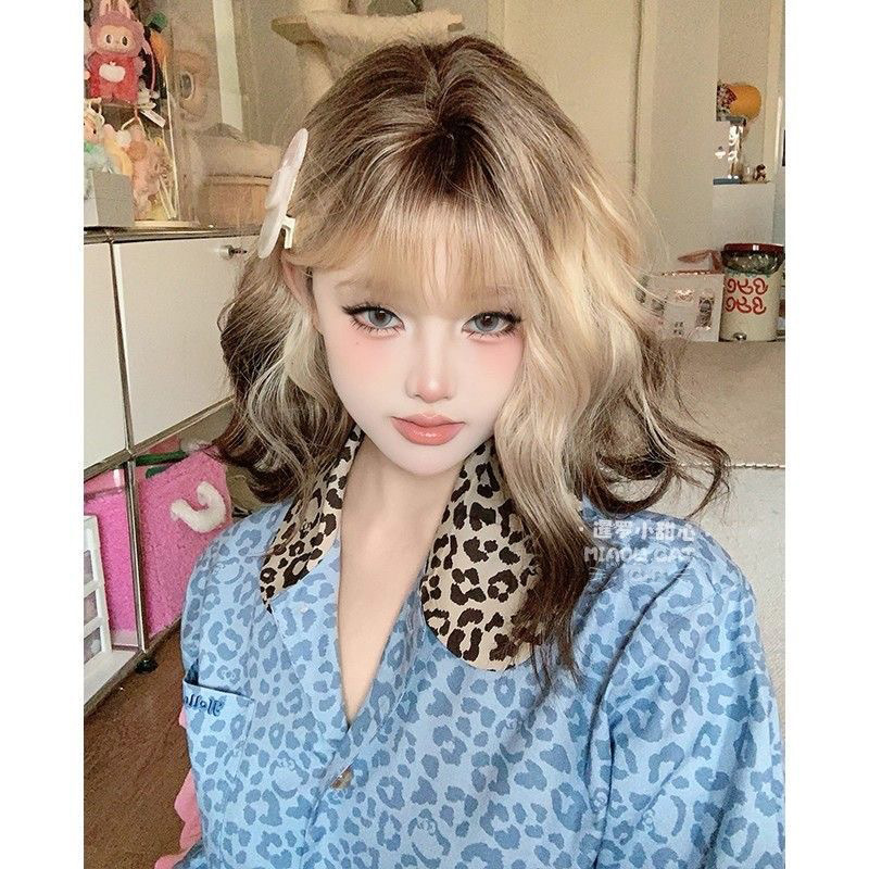 Connie Wigs [Siamese Sweetheart] Lyhyt Kihara Wigi Villakiharoilla, Rennompi Tyyli, Muodikas ja Realistinen