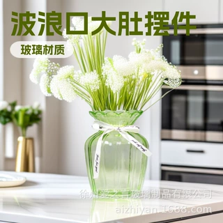 定制跨境钠钙玻璃花瓶欧式简约储物罐客厅卧室高级感摆件家居