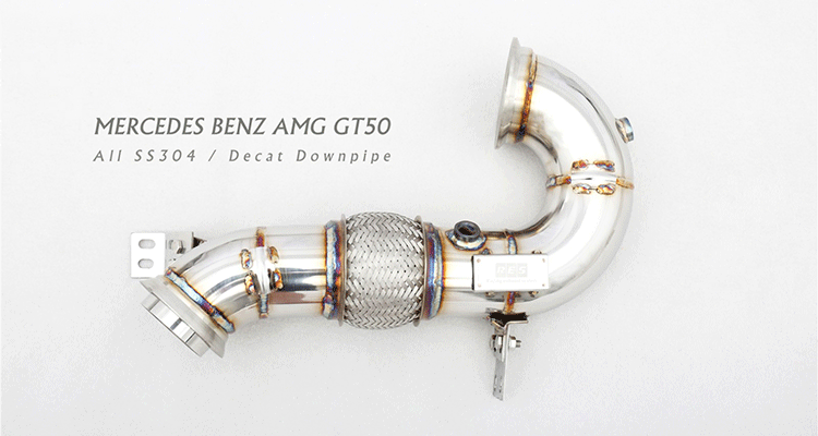 Applicable to Mercedes-Benz C260L A45S 1.5T 2.0T National Six Modified res Exhaust Head Middle and Tail Valve Sound