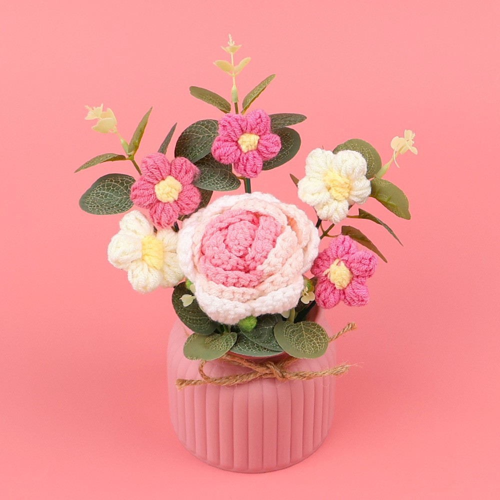 Serie de flores - decoración de mesa rosa coreana gradiente