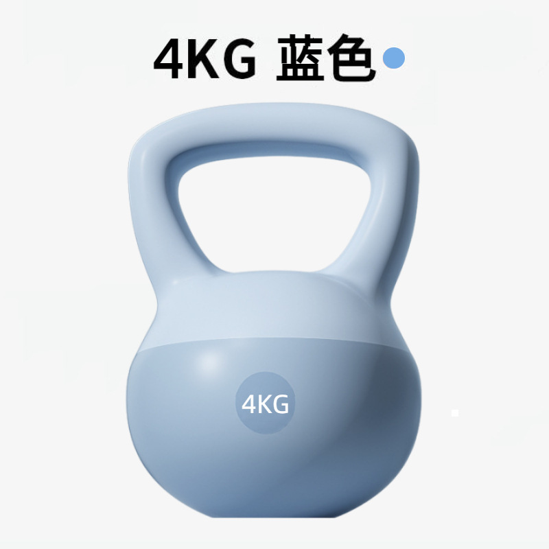 ソフトケトルのベルさんのフィットネス家庭用器材のやせた腕はお尻を上げてポットのダンベルを持ち上げます。|undefined