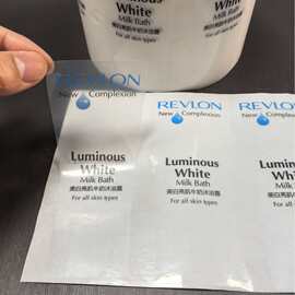 定制透明不干胶标签印刷防水哑光PE材质PVC贴纸PET贴标卷标定做