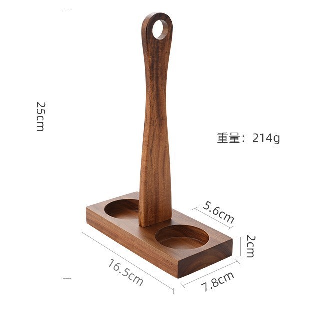 木胡椒研削ベース研磨器スタンドアカシア木アクリルハンドル底パッド研磨器ベース|undefined