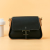 Leather one-shoulder bag for leisure, shoulder bag, underarm bag, genuine leather, cowhide