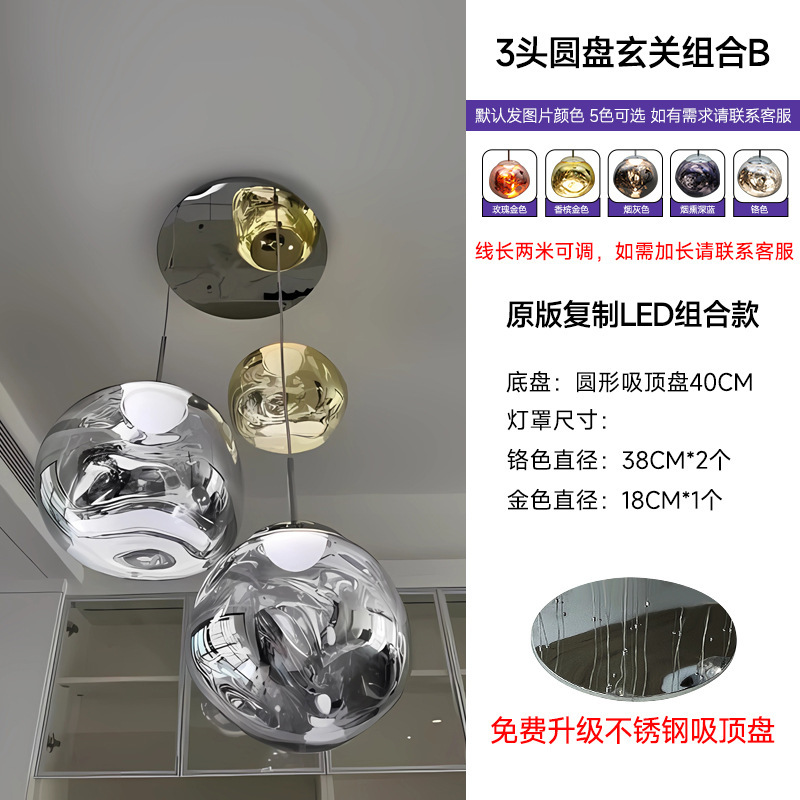 デザイナー溶岩シャンデリア大別荘loft複式選択階段間長シャンデリア客間バーシンプルレストラン|undefined