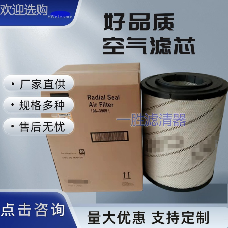 空气滤芯106-3969 106-3973适用E345C/345D/349D空滤 C13发动机