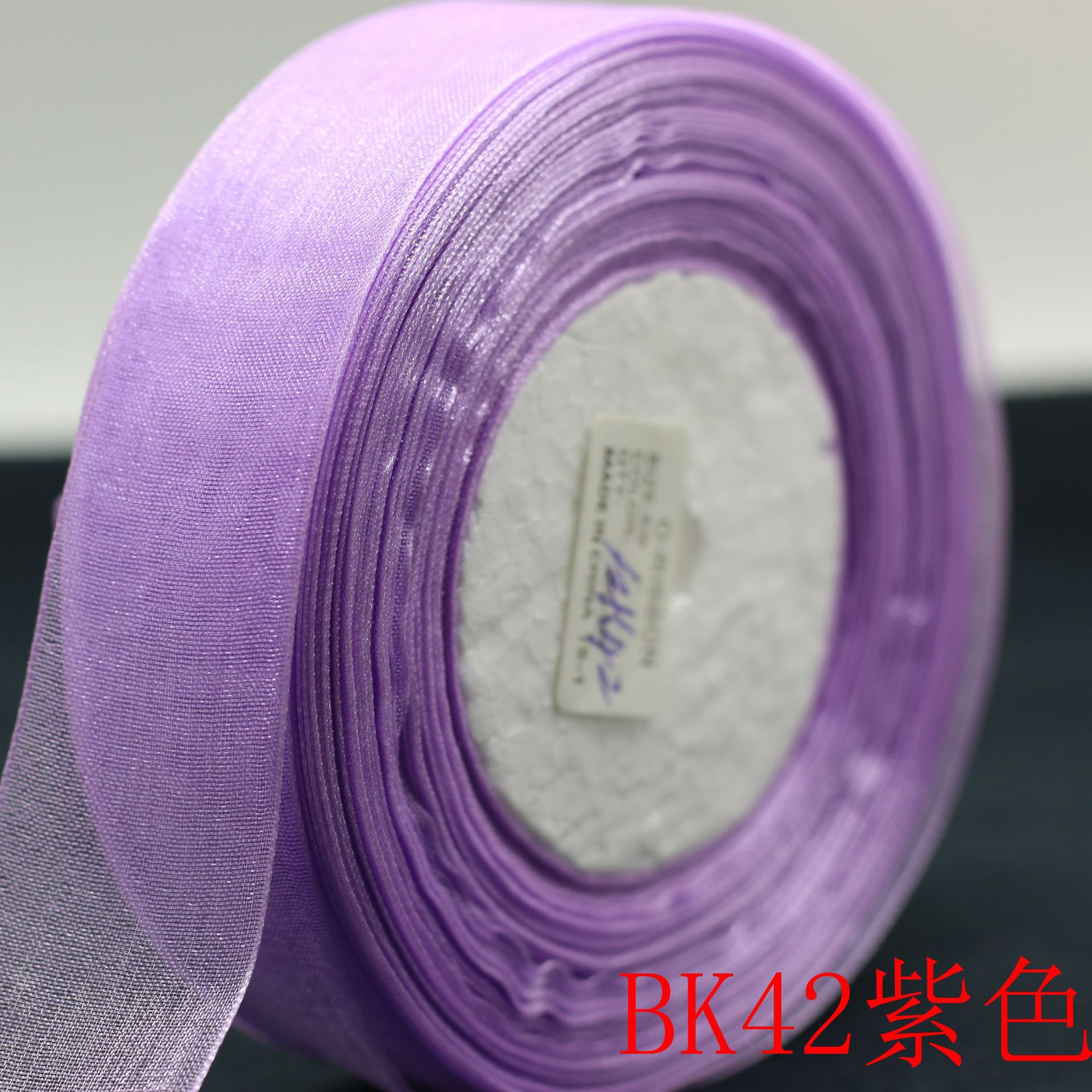 Para el comercio electrónico transfronterizo cinta transparente arco cinta de gasa 2,5 cm cinta de gasa de color DIY accesorios para el cabello