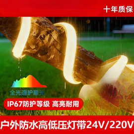高压自粘可水泡水户外亮化低压用低压灯条超亮