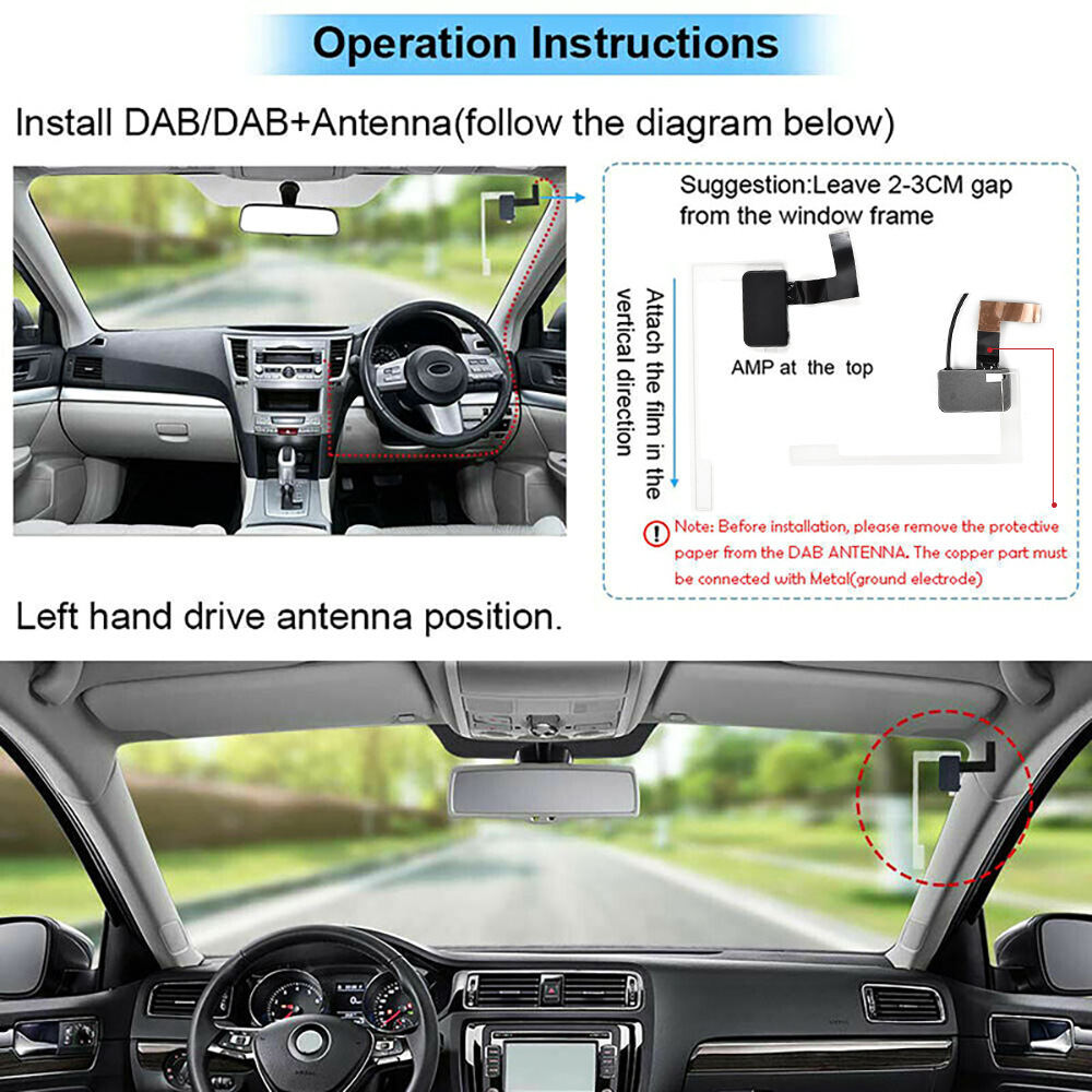 Car Dab+ Radio Android Navigation App Control European Version Portable Radio