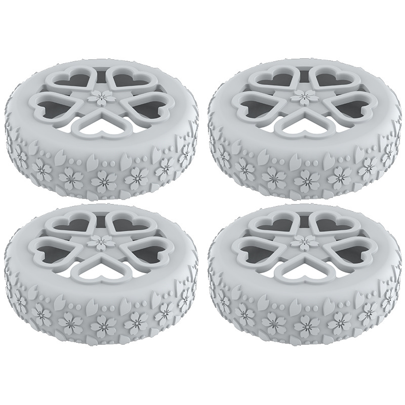 Caster shoesスーツケースホイールシリコン保護カバー耐摩耗性全包スーツケースホイールシリコン保護カバー