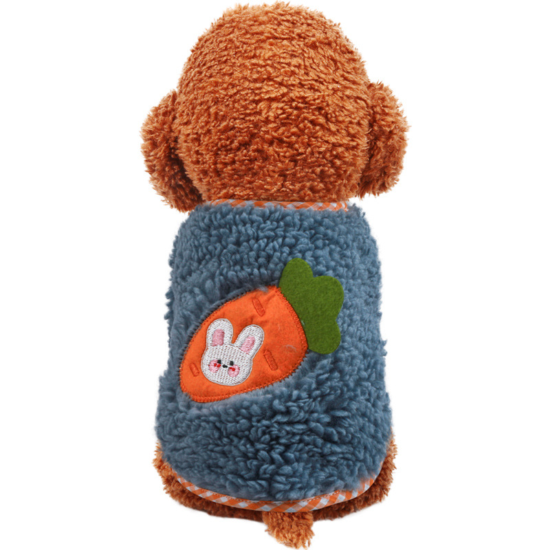 毛皮ニンジンウサギ-ブルー