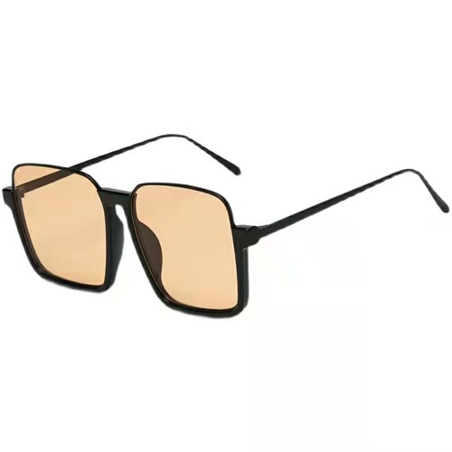 New retro square frame sunglasses for women, multi-color fashionable sunglasses, versatile large frame ins street shooting, round face slimming 9270