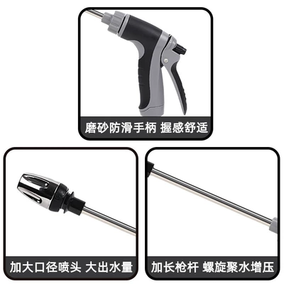 High pressure car wash water gun: Handle, Washing Spray Gun with Metal