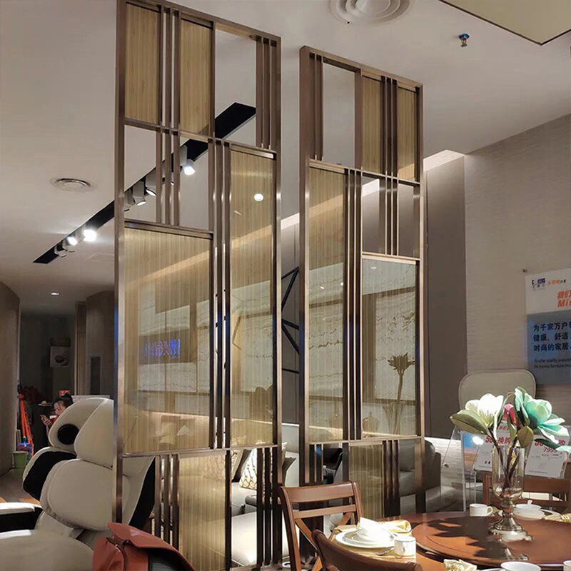 Wholesale Stainless Steel Screen from Manufacturer, Metal Fashion Home Decor KTV Hotel Partition Screen, Entrance Hallway Screen