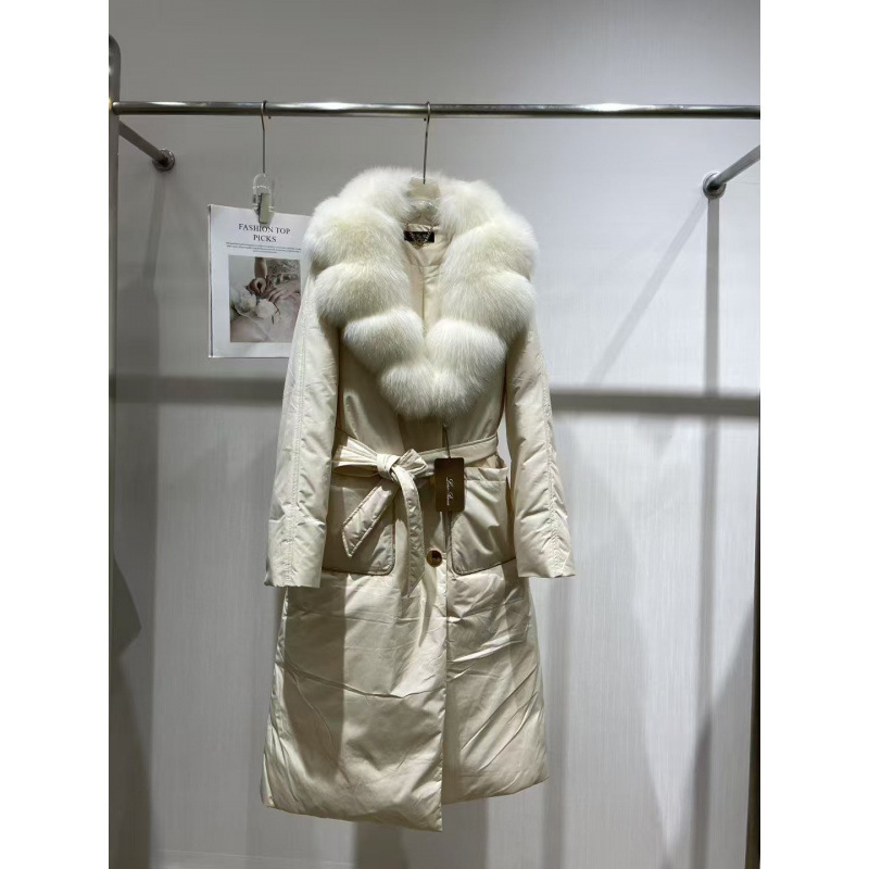 冬季新款狐狸毛皮草白鹅绒羽绒服女短款宽松派克服外套女装批发|undefined
