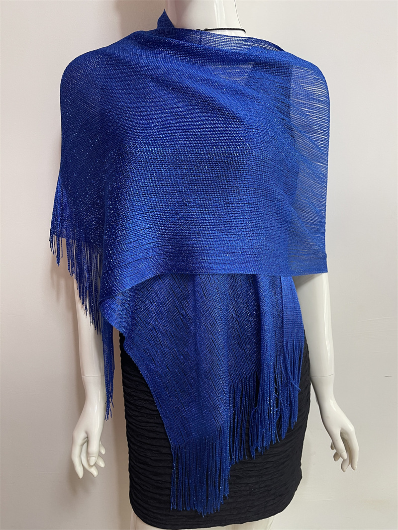 Women's Fashion Solid Color Polyester Tassel Shawls display picture 216