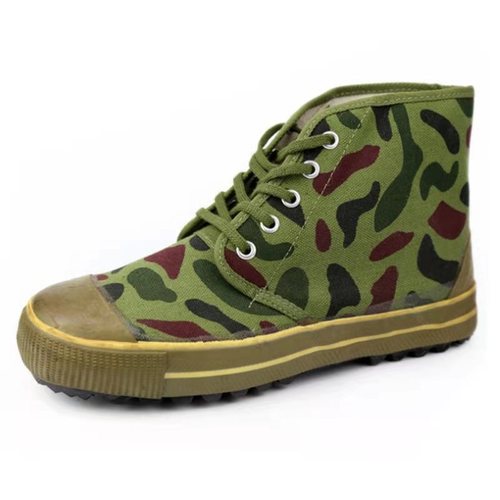 【Exclusive Automatic Distribution】Factory Direct Sales High-Ceiling Work Safety Boots for Construction Sites, Work Benches, Camouflage Liberation Shoes for Military Training