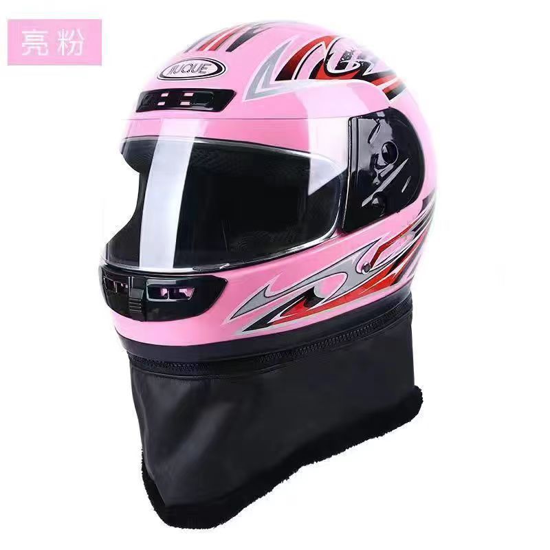 Casco de coche eléctrico masculino casco de coche de batería mujer otoño invierno casco completo calentamiento medio casco masculino completo cercado casco de seguridad universal
